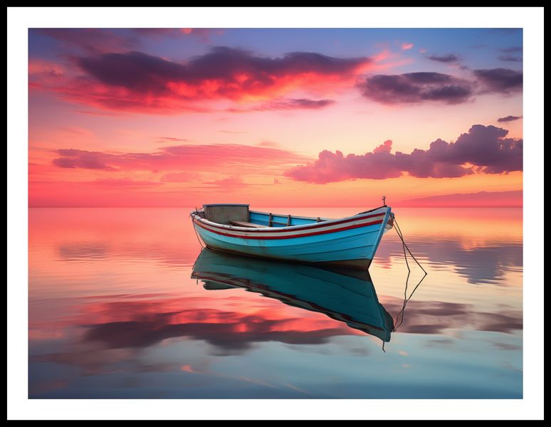 Plakat 80x60cm Spokój przed Połowem zdjęcie 3