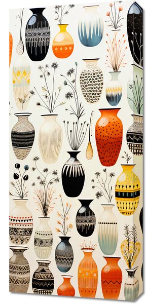 Obraz 40x90cm Symfonia Wazonów zdjęcie 1