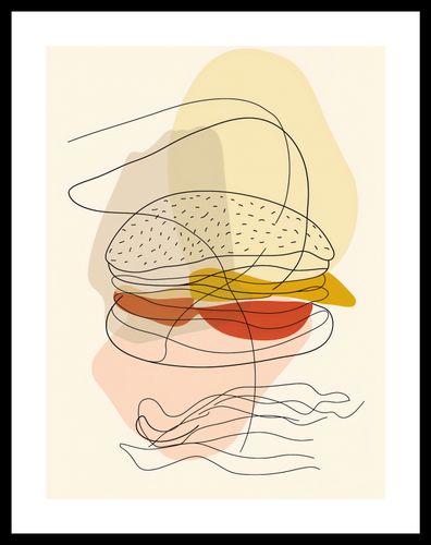 Plakat 30x40cm Cieniutki Burger na Arena.pl