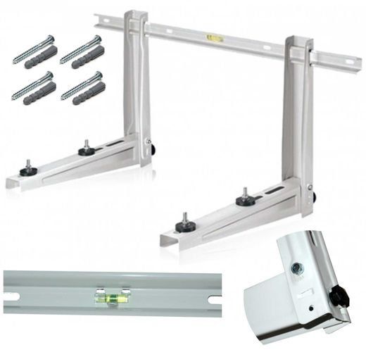 WSPORNIK KLIMATYZATORA Z POPRZECZKĄ podpora do 120 kg HL-550 z poziomnicą zdjęcie 2