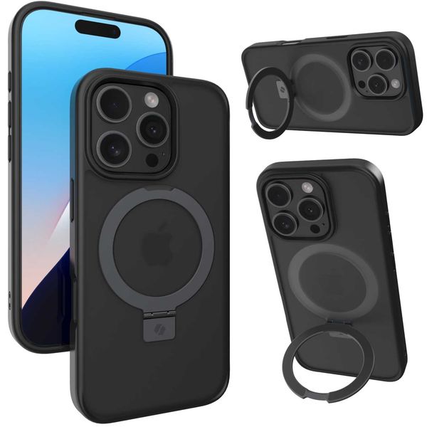 Spacecase Ring Pro Mag iPhone 16 Pro black zdjęcie 1