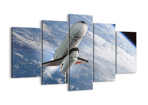 Obraz Na Płótnie - Sputnik Orbita - 150X100 Cm - Ea150X100-0496 na Arena.pl