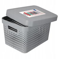 Curver Pojemnik Pudełko Z Pokrywką 17 L Szary