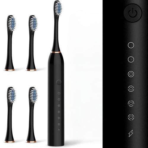 SZCZOTECZKA SONICZNA DO ZĘBÓW ELEKTRYCZNA Z MASAŻEM 4 KOŃCÓWKI 6 TRYBÓW na Arena.pl