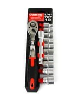 KLUCZE NASADOWE 1/4" 12szt 10-22mm /KLIP/