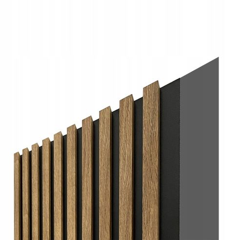 LAMELE ŚCIENNE DĄB WOTAN NA PŁYCIE 515x2750mm na Arena.pl
