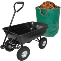 WÓZEK OGRODOWY TRANSPORTOWY PRZYCZEPKA TACZKA Ogrodowa WYWROTKA +