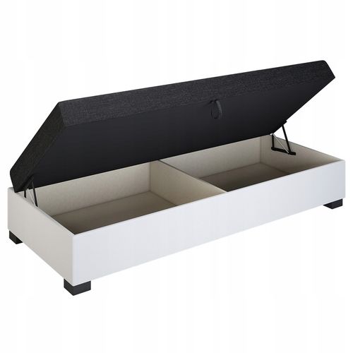 Tapczan Jednoosobowy Łóżko 80x195cm z Pojemnikiem na Pościel + na Arena.pl