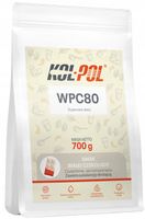BIAŁKO WPC 80 BIAŁA CZEKOLADA 700g Odżywka białkowa Protein jakość Kol-Pol