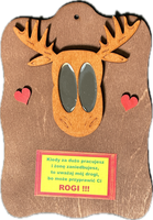 lusterko łoś  24 x 17 cm