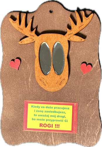 lusterko łoś  24 x 17 cm na Arena.pl