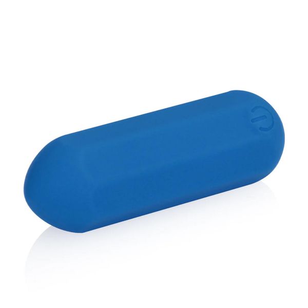 Hexagon Shaped Bullet Vibrator - Jetset Blue zdjęcie 4