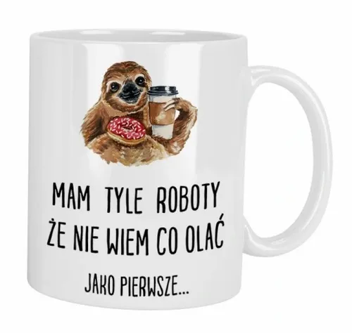 KUBEK Z NADRUKIEM DO PRACY DLA PRACOWNIKÓW ŚMIESZNE NAPISY na Arena.pl