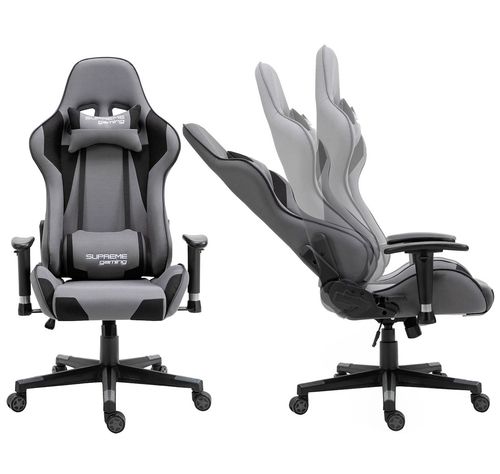 fotel gamingowy extreme  playmaker gray/black na Arena.pl