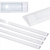 4x NATYNKOWA LAMPA LED 150cm DO GARAŻU ŚWIETLÓWKA BIAŁY CIEPŁY