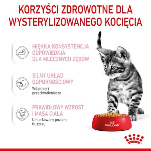 Royal Canin Kitten Sterilised Karma Mokra W Galaretce Dla Kociąt Od 6 Do 12 na Arena.pl