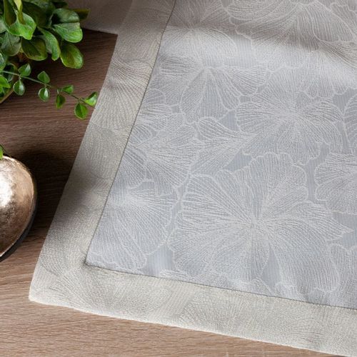 OBRUS BIEŻNIK ŻAKARDOWY WZÓR 40X200 CM KREMOWY na Arena.pl