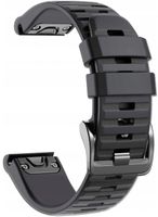 CZARNY Pasek Garmin Fenix 6X PRO, szerokość 26mm (Tech-Band)