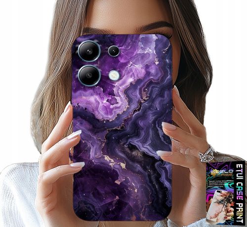 ETUI DO XIAOMI NOTE 13 5G - FIOLETOWY MARMUREK MODNE KOBIECE + SZKŁO na Arena.pl