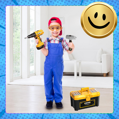 duży zestaw skrzynka z narzędziami dla dzieci wkrętarka majsterkowicz na Arena.pl