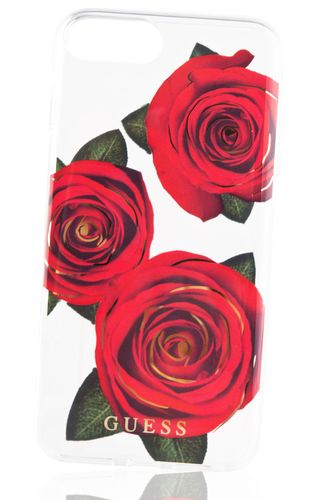 GUESS HARD CASE Apple iPhone 7/8 Plus - TRANSPARENT FLOWER na Arena.pl