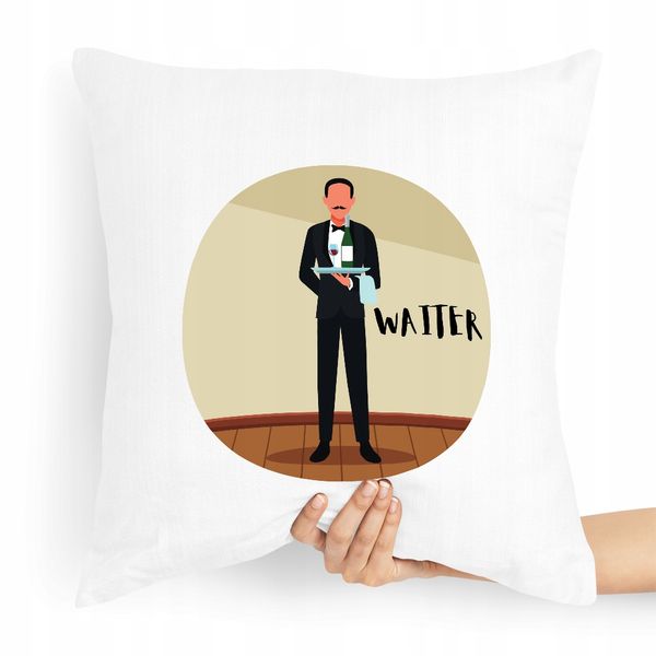 Poduszka Prezent Dla Kelnera Waiter Z Nadrukiem Ze Zdjęciem zdjęcie 1