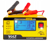 PROSTOWNIK ŁADOWARKA VOLT POLSKA A86 AGM GEL 6V 12V 15A FUNKCJA NAPRAWY