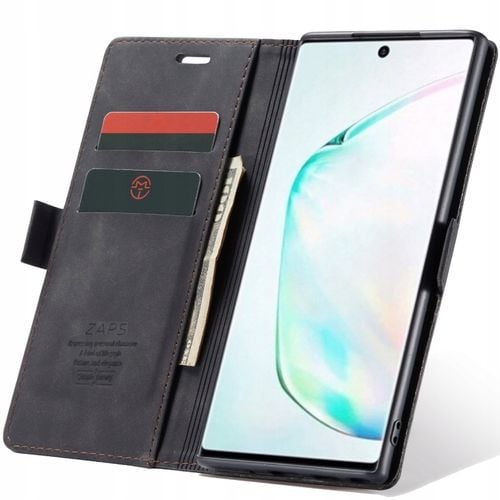 ETUI Z KLAPKĄ SPACECASE WALLET CASE SKÓRZANE DO GALAXY NOTE 10+ + FOLIA na Arena.pl