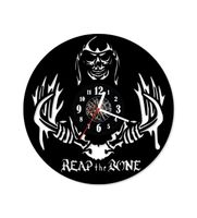 Zegar ścienny z płyty winylowej 307.13 Kości