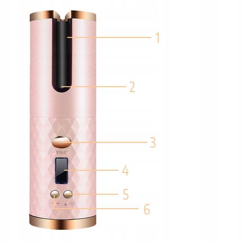 CERAMICZNA Lokówka automatyczna do włosów OBROTOWA fale loki 3000 mAh timer na Arena.pl