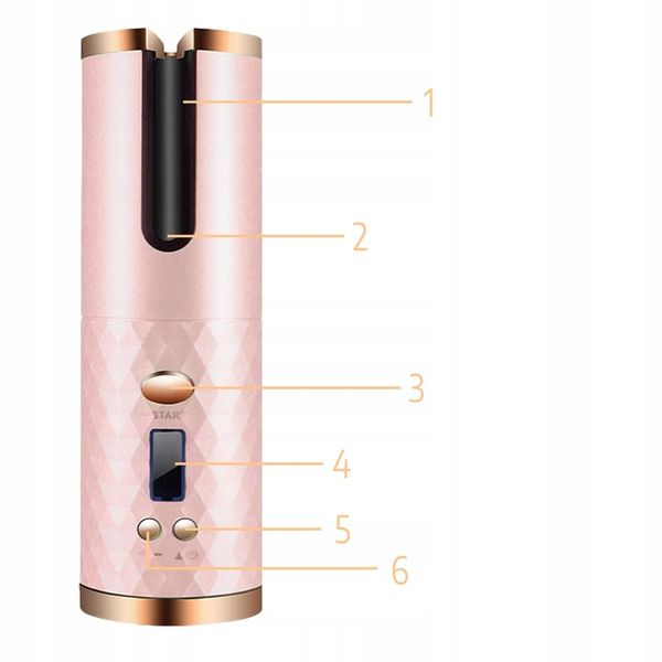 CERAMICZNA Lokówka automatyczna do włosów OBROTOWA fale loki 3000 mAh timer zdjęcie 7