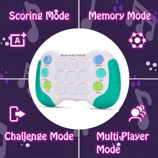 WOOPIE Elektroniczna Gra Zręcznościowa Pop-It Fidget Toy Gamepad Niebieski zdjęcie 26