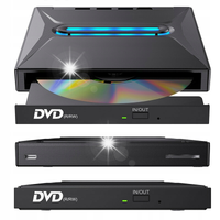 NAPĘD CD DVD USB TYPE C PRZENOŚNA NAGRYWARKA Z EFEKTEM ŚWIATŁA