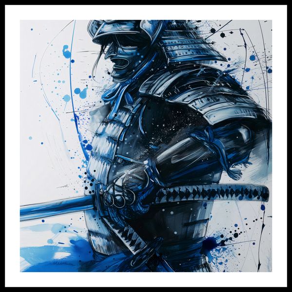 Plakat 50x50cm Samuraj w Błękicie zdjęcie 3