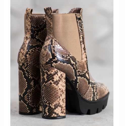 Wysokie Botki Snake Print r.40 na Arena.pl