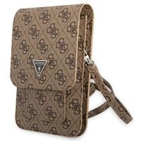 guess torebka guwbp4tmbr brązowy/brown4g triangle