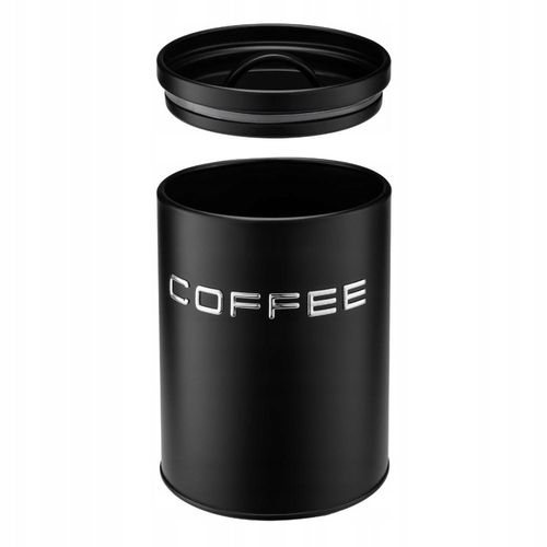 Komplet 3 pojemniki ALEX COFFEE SUGAR TEA czarny kawa cukier herbata zestaw na Arena.pl