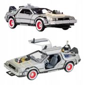 SAMOCHÓD METALOWY WELLY DMC DeLorean BACK TO THE FUTURE 3 OTWIERANE DRZWI
