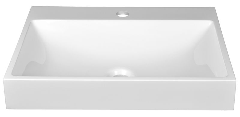 Ekskluzywna Umywalka wpuszczan Dext 50 Prostokątna z Powłoką NanoShine zdjęcie 1