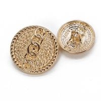 Guzik metalowy na stopce 17,8 mm złoty C 4140 (2szt)