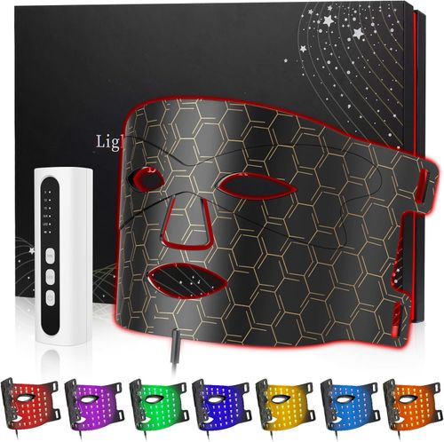 Maska do twarzy LED do terapii światłem KIMTAR na trądzik i zmarszczki na Arena.pl