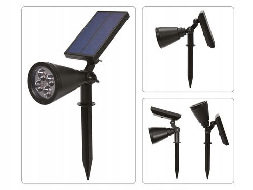 LAMPA WBIJANA REFLEKTOR LED 2W SOLARNY na Arena.pl