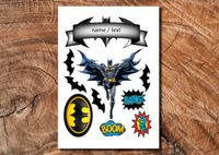 Wydruk cukrowy na tort A4 Batman napis DIY