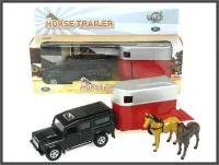 Land Rover z przyczepą do transp. koni w pud.  HIPO