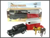 Land Rover z przyczepą do transp. koni w pud.  HIPO