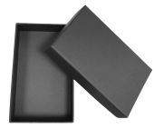 Pudełko prezentowe duże na portfel czarne eleganckie na prezent