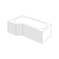 Izi System obudowa do wanny Be Spot czołowa lewa, bialy połysk
