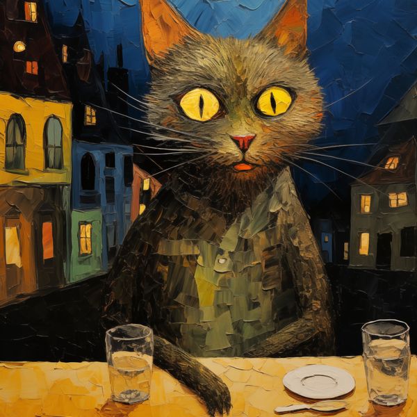 Plakat 60x60cm Nocny Obserwator zdjęcie 1
