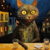Plakat 60x60cm Nocny Obserwator