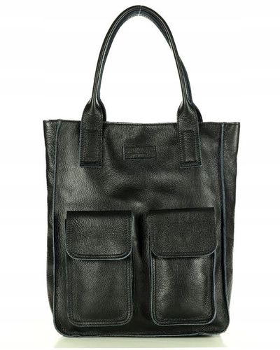 Skórzana torba SHOPPER z kieszonkami Marco Mazzini na Arena.pl
